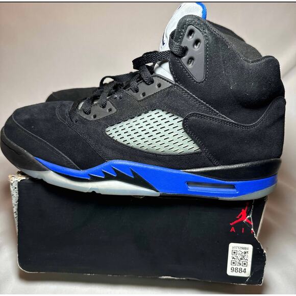 Size 14 - Nike Air Jordan 5 Retro Racer Blue Men's Shoes - Picture 8 of 10